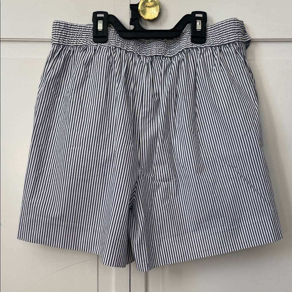 J. Crew Navy and White Striped High‎ Waist Shorts - Picture 6 of 9